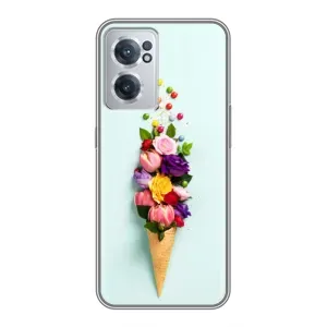 Чохли з тематикою "КВІТИ" на OnePlus Nord CE 2 Lite 5G (Квітка-морозиво)
