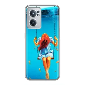 Чехол Стильные девушки на OnePlus Nord CE 2 Lite 5G (Девушка на качели)