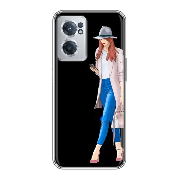 Чехол с рисунком «Девушка со смартфоном» для OnePlus Nord CE 2 Lite 5G Чехол с рисунком «Девушка со смартфоном» для OnePlus Nord CE 2 Lite 5G