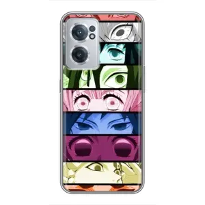 Силиконовые чехлы с глазами Anime для ВанПлас Норд СЕ 2 Лайт 5G (Глаза Хашира)