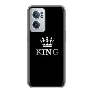 Чехол (Корона на чёрном фоне) для ВанПлас Норд СЕ 2 Лайт 5G (KING)