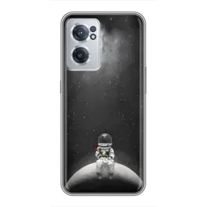 Силиконовый Чехол с принтом "Космонавты" на OnePlus Nord CE 2 Lite 5G (Космонавт романтик)