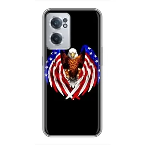 Чехол Флаг USA для OnePlus Nord CE 2 Lite 5G (Крылья США)