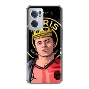 Чехол (TPU) с Футболистом на OnePlus Nord CE 2 Lite 5G (Mbappe King)