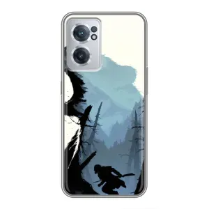 Силиконовый бампер с картинкой животных для OnePlus Nord CE 2 Lite 5G (Медведь и лес)