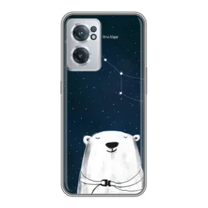 Силиконовый бампер с картинкой животных для OnePlus Nord CE 2 Lite 5G (Медведица)
