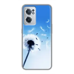 Силіконовий Чохол з кульбабками на OnePlus Nord CE 2 Lite 5G (Кульбабка на блакитному)