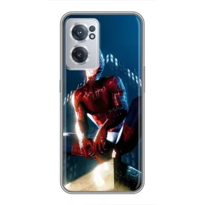 Чехол Супергерой Человека Паука на OnePlus Nord CE 2 Lite 5G (Паук на доме)