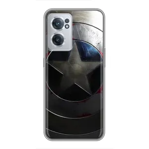 Чехол с Щитом Капитана Америки на OnePlus Nord CE 2 Lite 5G (Ретро Щит Капитана)