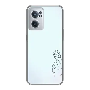 Чехлы (Знак сердечка) на OnePlus Nord CE 2 Lite 5G (Сердце на голубом)