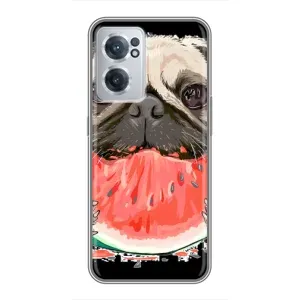 Чехол (ТПУ) Милые собачки для OnePlus Nord CE 2 Lite 5G (Смешной Мопс)