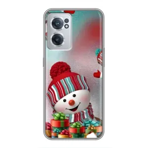Чехлы на Новый Год OnePlus Nord CE 2 Lite 5G (Снеговик в шапке)