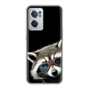 Силиконовый Чехол с Енотами на OnePlus Nord CE 2 Lite 5G (Стильный Енот)