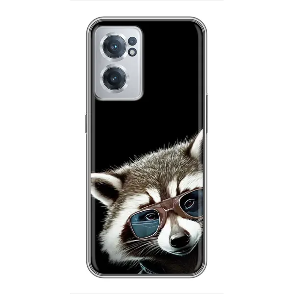 Чехол с рисунком «Стильный Енот» для OnePlus Nord CE 2 Lite 5G Чехол с рисунком «Стильный Енот» для OnePlus Nord CE 2 Lite 5G