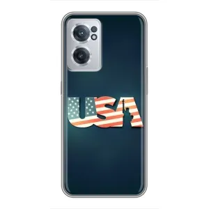 Чехол Флаг USA для OnePlus Nord CE 2 Lite 5G (USA)