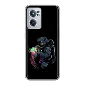 Силиконовый Чехол с принтом "Космонавты" на OnePlus Nord CE 2 Lite 5G (В руках земля)