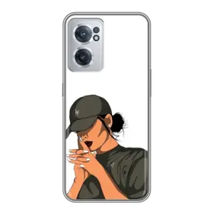 Силиконовый Чехол на OnePlus Nord CE 2 Lite 5G с картинкой Стильных Девушек (В зеленом)
