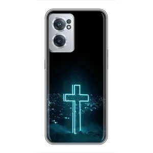 Чехлы для ВанПлас Норд СЕ 2 Лайт 5G (Крест Иисуса) (Яркий Крест)