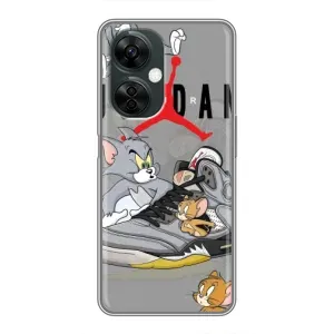 Силиконовый Чехол Nike Air Jordan на ВанПлас Норд СЕ 3 Лайт (Air Jordan)