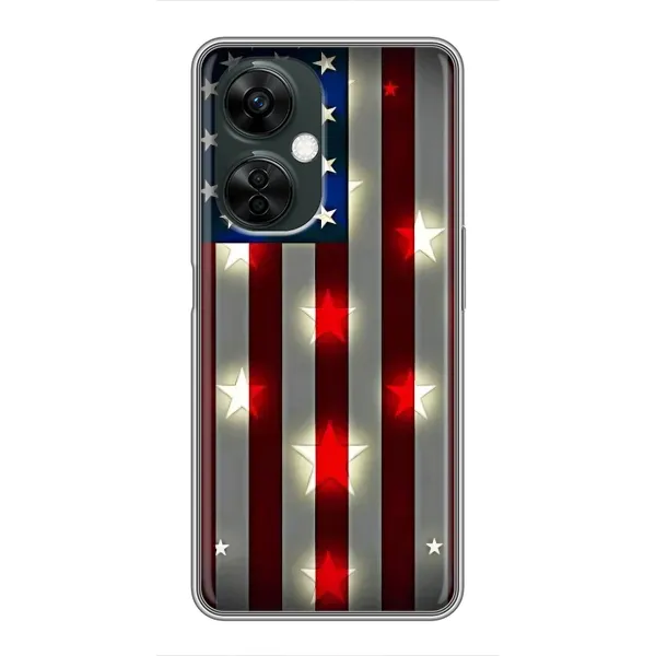 Чехол с рисунком «Флаг США 2» для OnePlus Nord CE 3 Lite Чехол с рисунком «Флаг США 2» для OnePlus Nord CE 3 Lite
