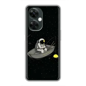 Силіконовый Чохол з принтом "Космонавти" на OnePlus Nord CE 3 Lite (Космонавт на рибалці)