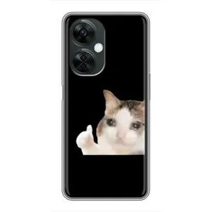 Бампер с принтом Мемы для OnePlus Nord CE 3 Lite (Кот в слезах)