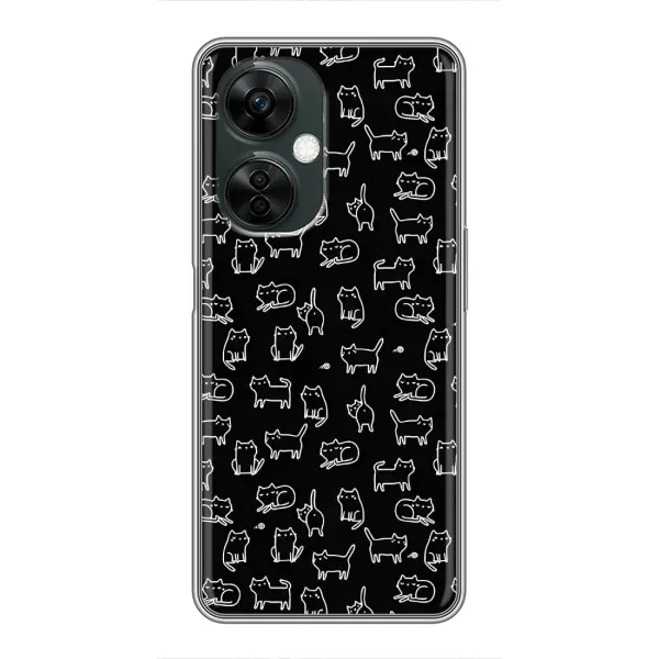 Чехол с рисунком «Котики на черном» для OnePlus Nord CE 3 Lite Чехол с рисунком «Котики на черном» для OnePlus Nord CE 3 Lite