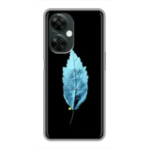 Чохол з картинками на чорному фоні для OnePlus Nord CE 3 Lite (Листя)