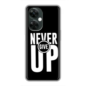 Силиконовый Чехол на OnePlus Nord CE 3 Lite с картинкой Nike (Never Give UP)