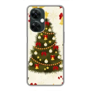 Чехол Новогодняя Елка на OnePlus Nord CE 3 Lite (Новогодний принт)