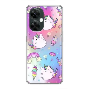 Чехол Unicorn на OnePlus Nord CE 3 Lite (Радуга и Единорог)