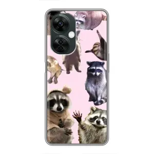 Силиконовый Чехол с Енотами на OnePlus Nord CE 3 Lite (Смешные Еноты)