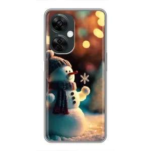 Чехлы на Новый Год OnePlus Nord CE 3 Lite (Снеговик праздничный)