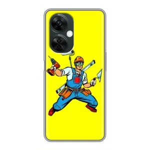 Силиконовый бампер (Работники) на OnePlus Nord CE 3 Lite (Строитель)
