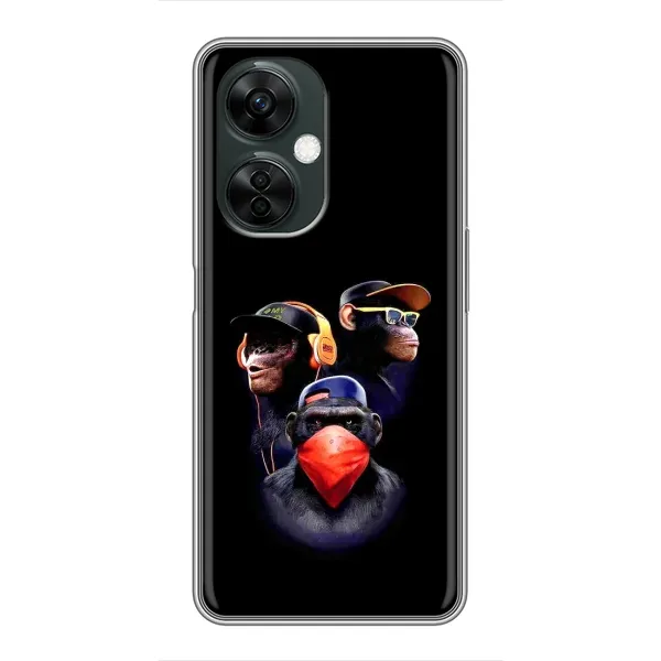 Чехол с рисунком «Три обезьяны» для OnePlus Nord CE 3 Lite Чехол с рисунком «Три обезьяны» для OnePlus Nord CE 3 Lite