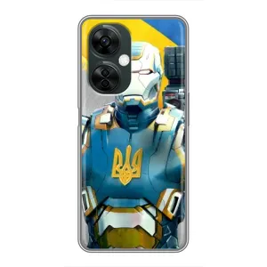 Силиконовый Чехол на OnePlus Nord CE 3 Lite (Я-Украина) (Украинский робокоп)