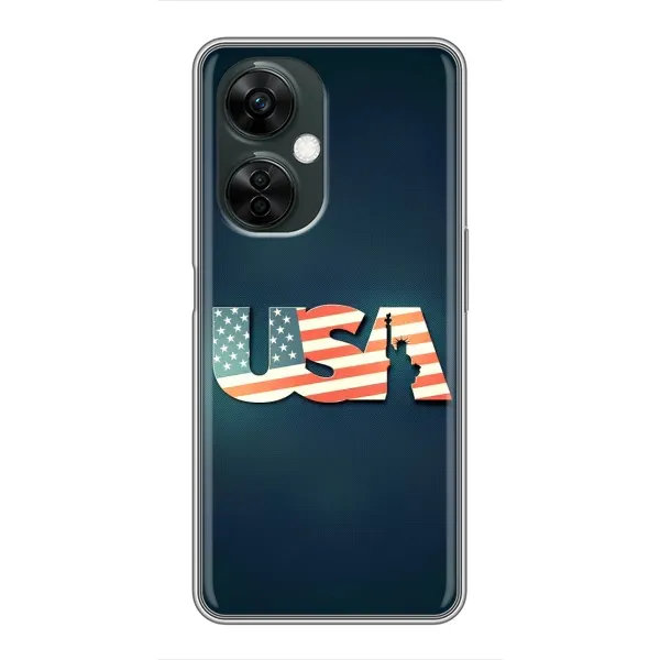 Чехол с рисунком «USA» для OnePlus Nord CE 3 Lite Чехол с рисунком «USA» для OnePlus Nord CE 3 Lite