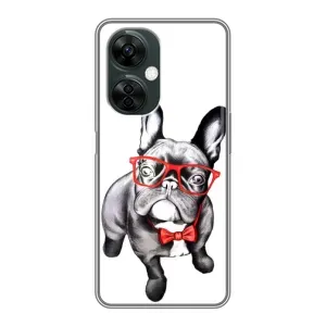Бампер для OnePlus Nord CE 3 Lite с картинкой "Песики" (В очках)