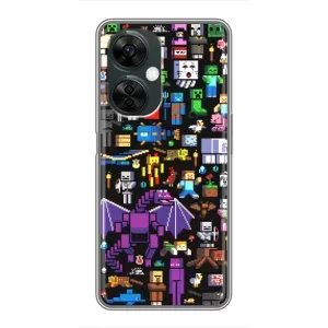 Чохол майнкрафт для OnePlus Nord CE 3 Lite (Усі персонажі)