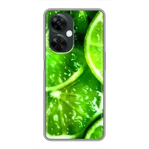 Чохол з зображенням смачної їжі для OnePlus Nord CE 3 Lite (Яскравий Лайм)