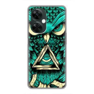 Чехлы с принтом СОВЫ для OnePlus Nord CE 3 Lite (Зеленая сова)