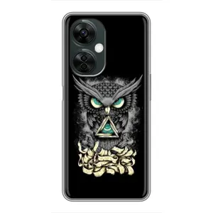 Чехлы с принтом СОВЫ для OnePlus Nord CE 3 Lite (Зеленые глаза)