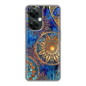 Чохли з сенсом на OnePlus Nord CE 3 Lite (Золоті узори)