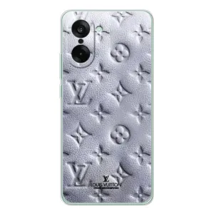 Текстурный Чехол Louis Vuitton для Норд СЕ 5 (Белый ЛВ)