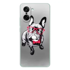 Чехол (ТПУ) Милые собачки для OnePlus Nord CE 5 (Бульдог в очках)
