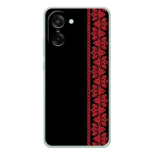 Силиконовый Чехол на OnePlus Nord CE 5 (Красная Вышиванка)