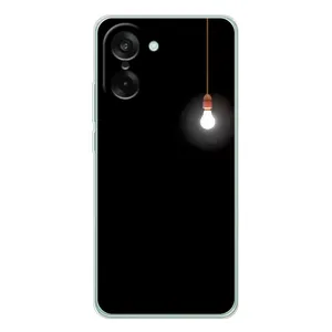 Чохол з картинками на чорному фоні для OnePlus Nord CE 5 (Лампочка)