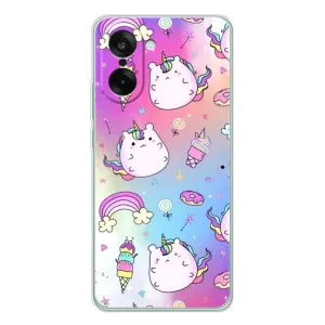 Чехол Unicorn на OnePlus Nord CE 5 (Радуга и Единорог)