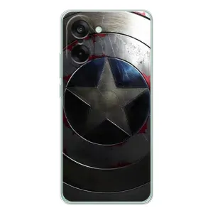 Чехол с Щитом Капитана Америки на OnePlus Nord CE 5 (Ретро Щит Капитана)
