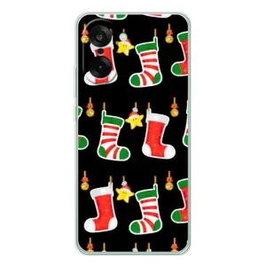 Силиконовый бампер на рождество для OnePlus Nord CE 5 (Рождественские подарки)